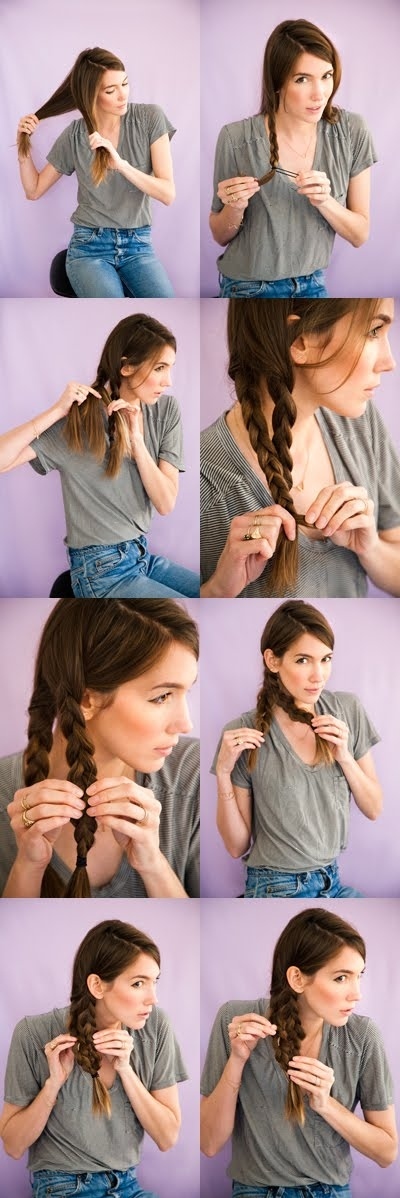 εύκολα πρωινά χτενίσματα double braid
