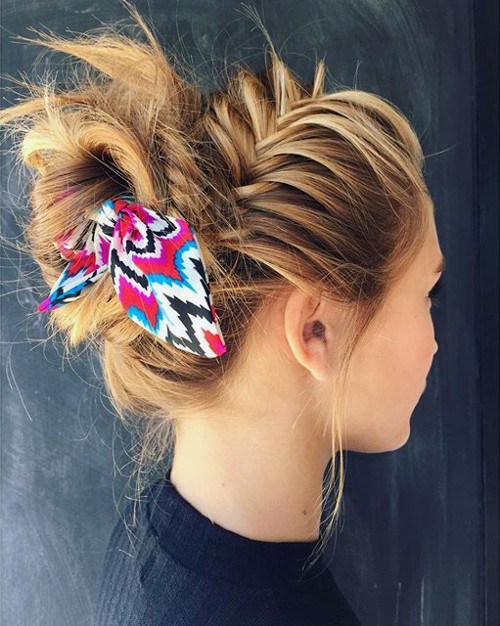 χτενίσματα για πυκνά μαλλιά braided crown
