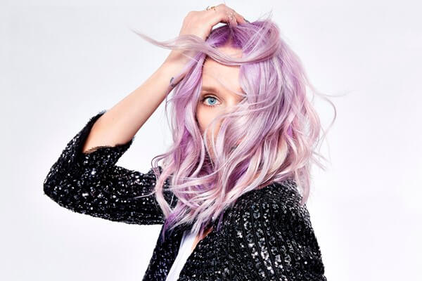 Colorful hair απαλο ροζ