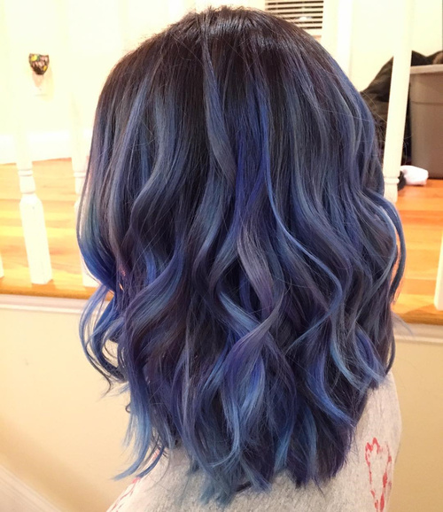 Blue balayage Χρώμα Μαλλιών