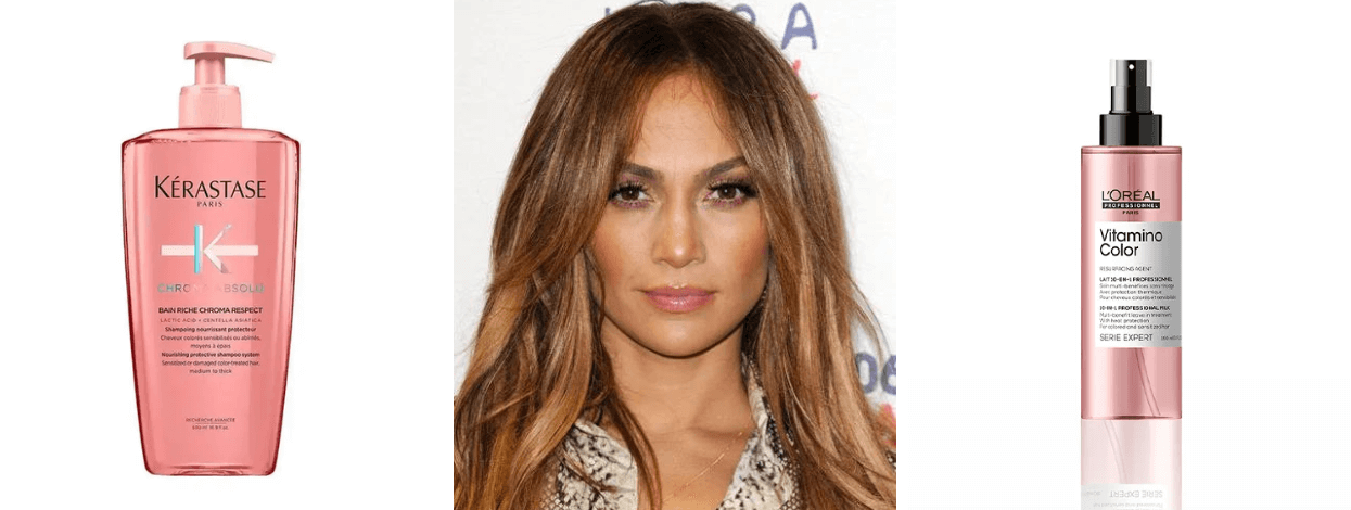 kerastase shampoo, jennifer lopez, loreal vitamino color